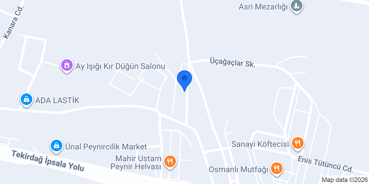 Şahin Mobilya konumu