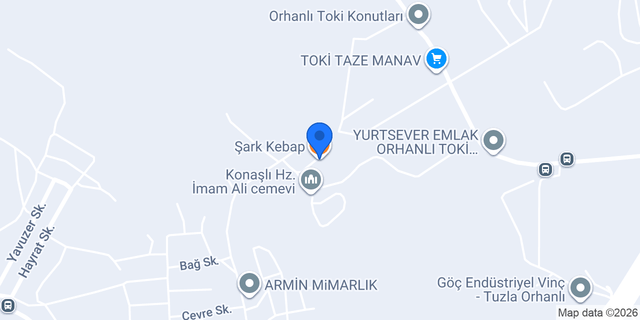 Şark Kebap konumu