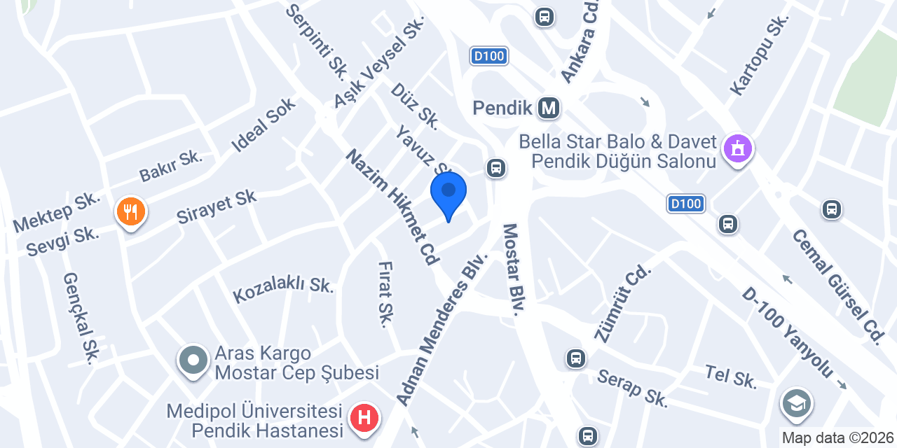 Auto Pendik İnci Akü konumu