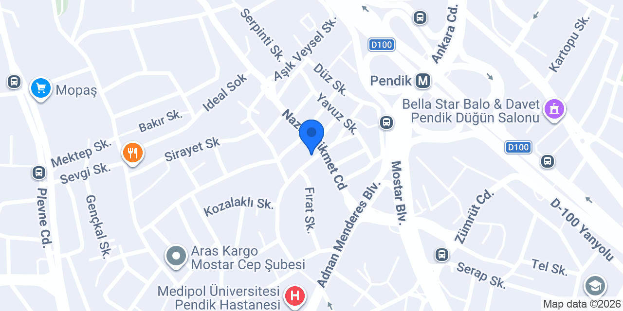 Acil Akü Yedek Parça konumu