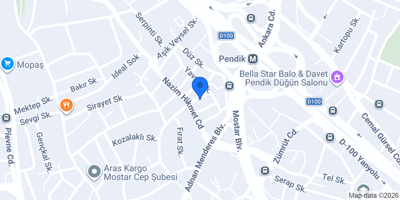 Akfar Pendik konumu