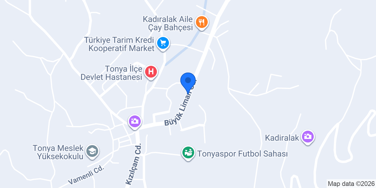 Gündoğdu Mobilya Tonya konumu