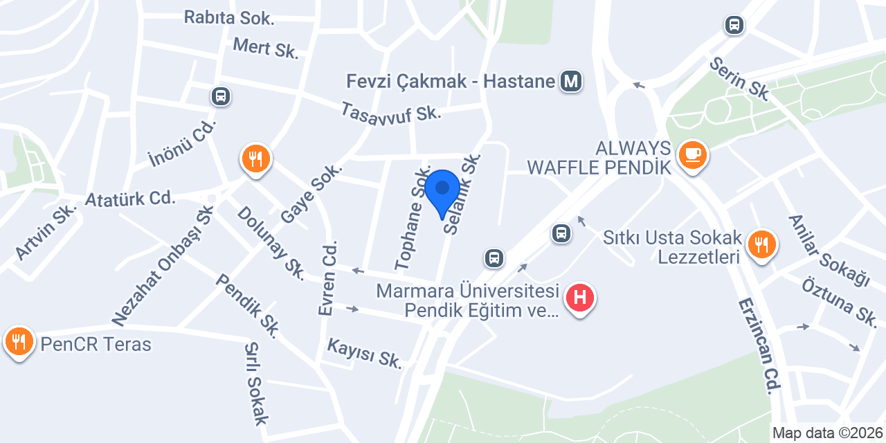PENDİKDAVETEVİ konumu