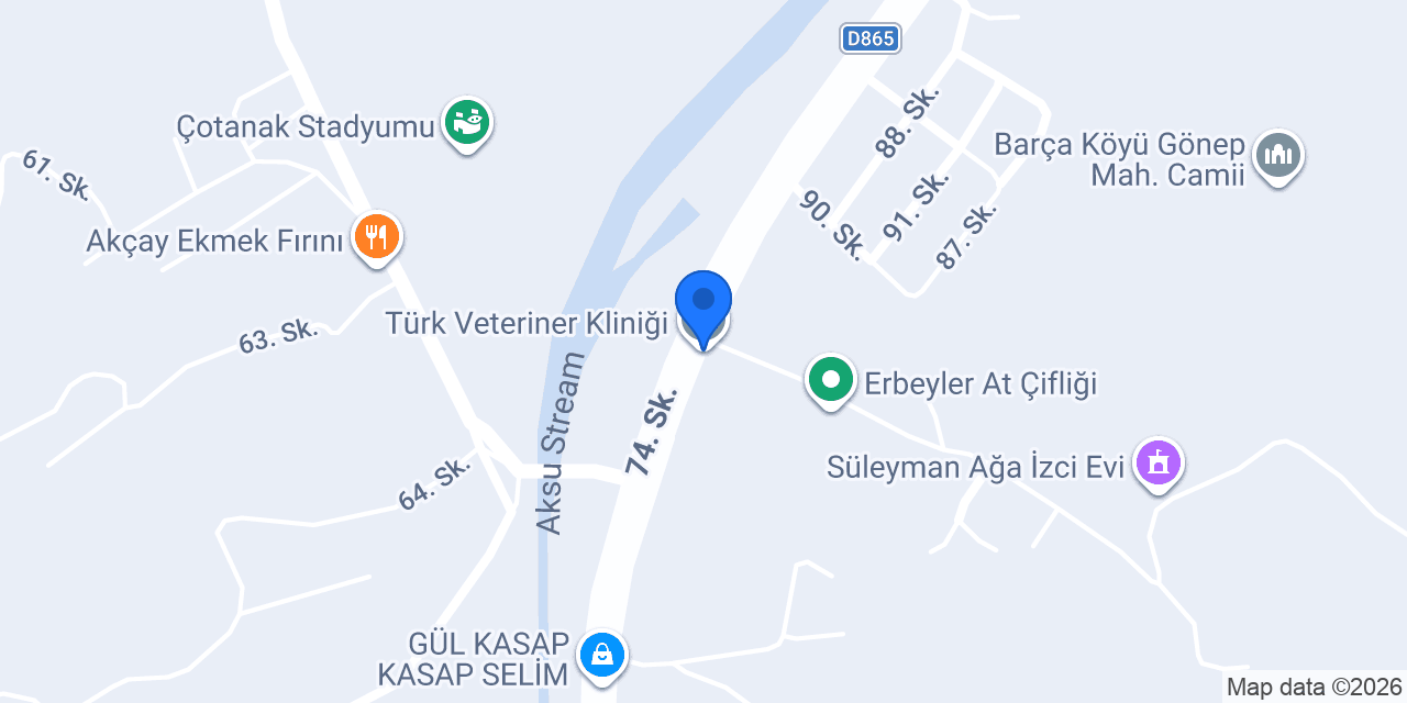 Türk Veteriner Kliniği konumu