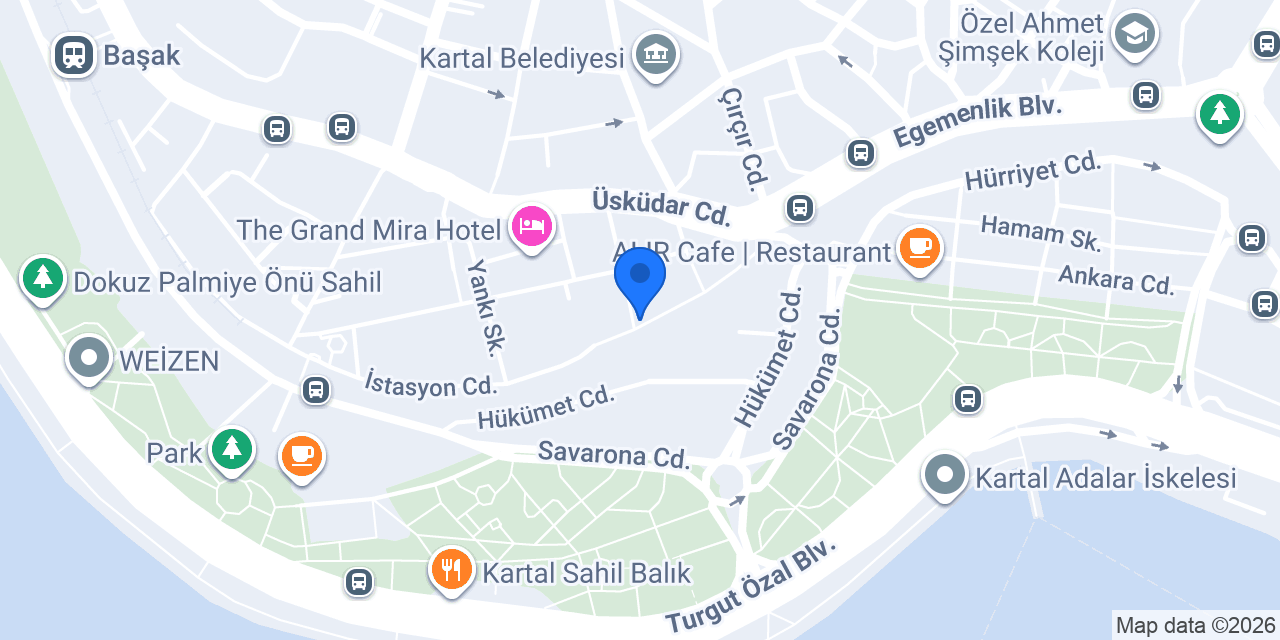 Çiçek Terzi Kartal konumu