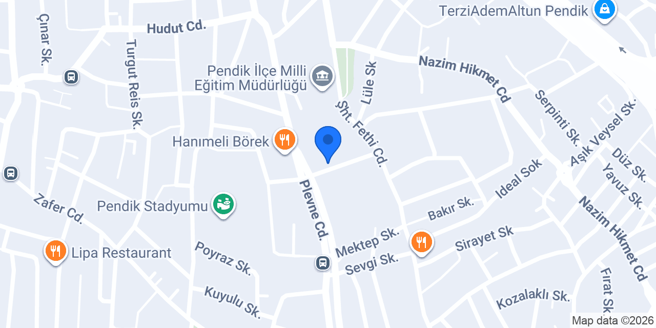 8 Nolu Asm Pendik konumu