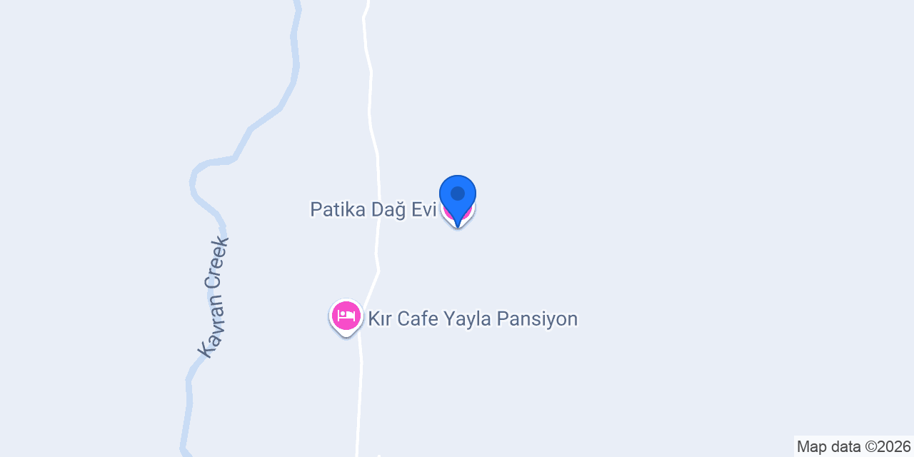 Patika Dağ Evi konumu