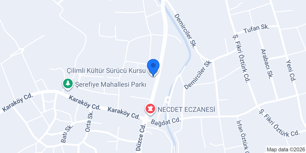 Çilimli Kültür Sürücü Kursu konumu