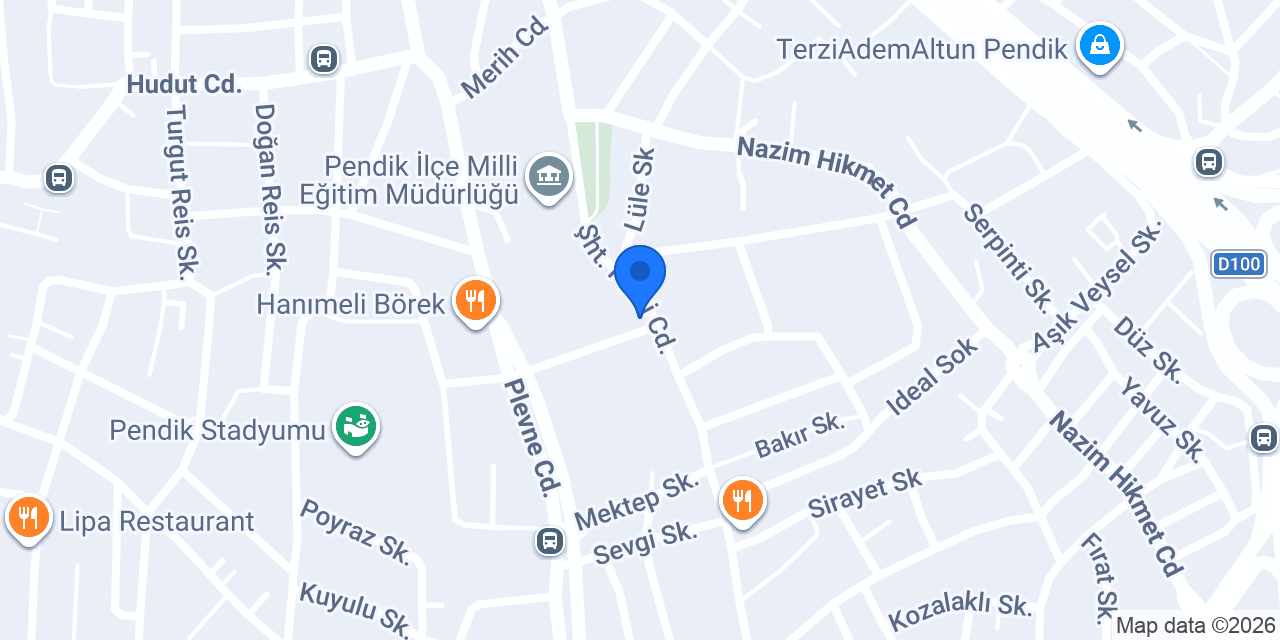 ÜÇERLER MOTORLU ARAÇLAR PENDİK ŞUBESİ konumu