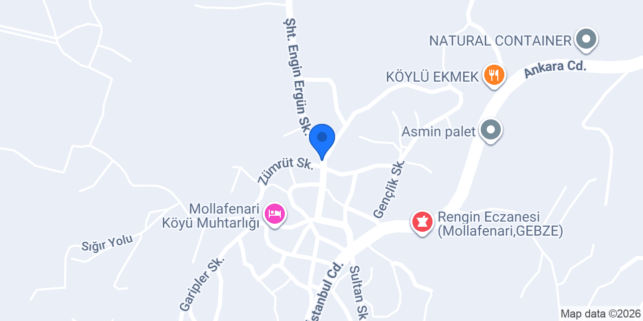 Cteks Usturmaça Kılıfı konumu