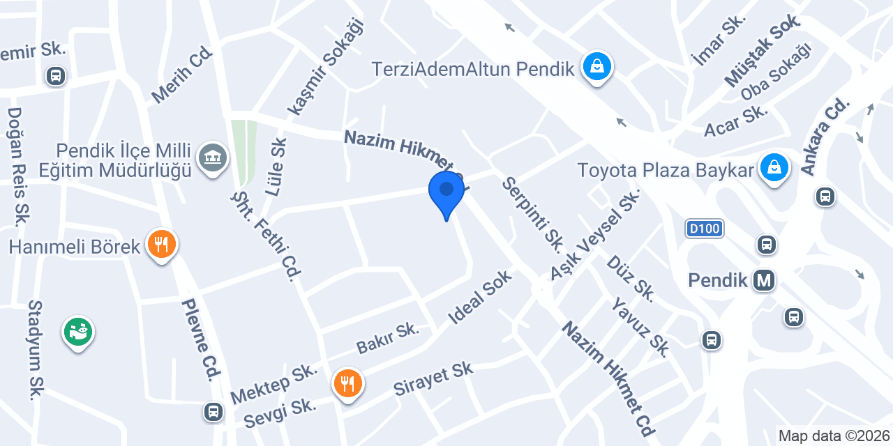 Funda İngilizce Özel Ders konumu