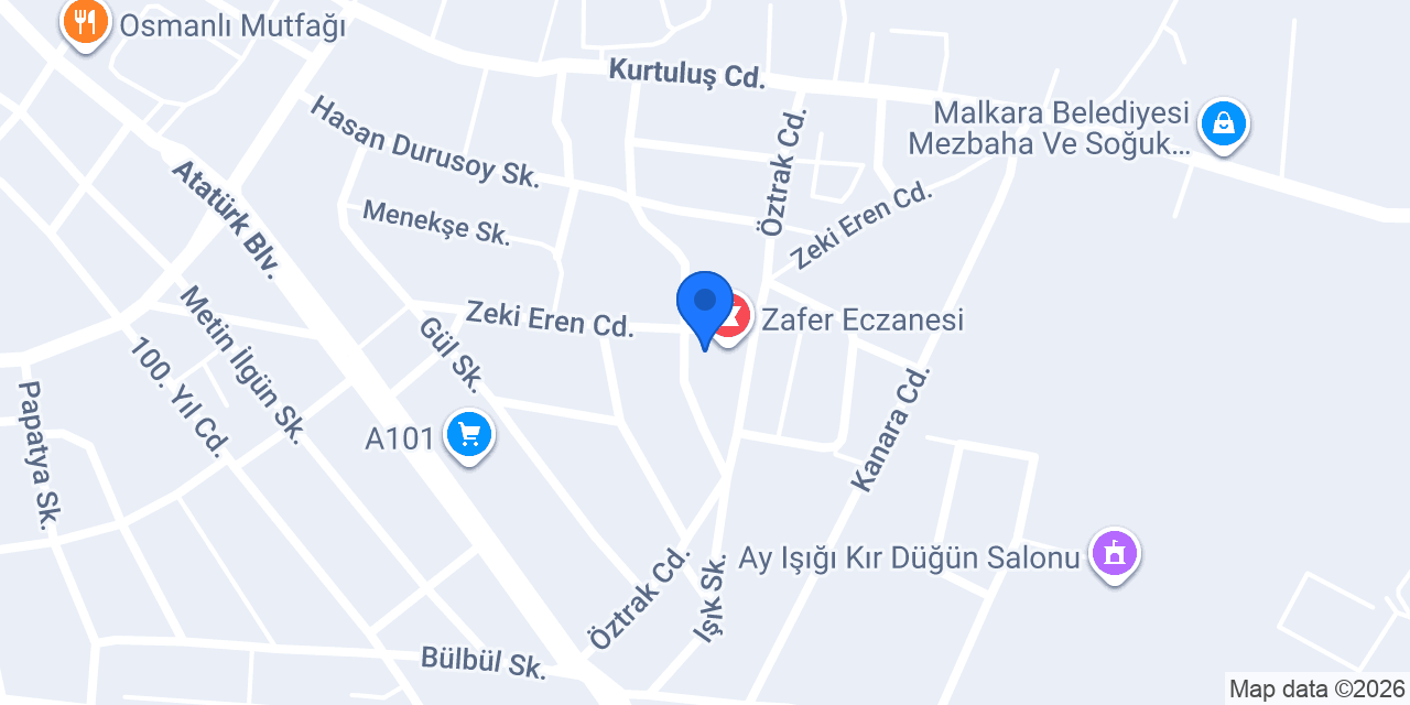 Zafer Eczanesi konumu