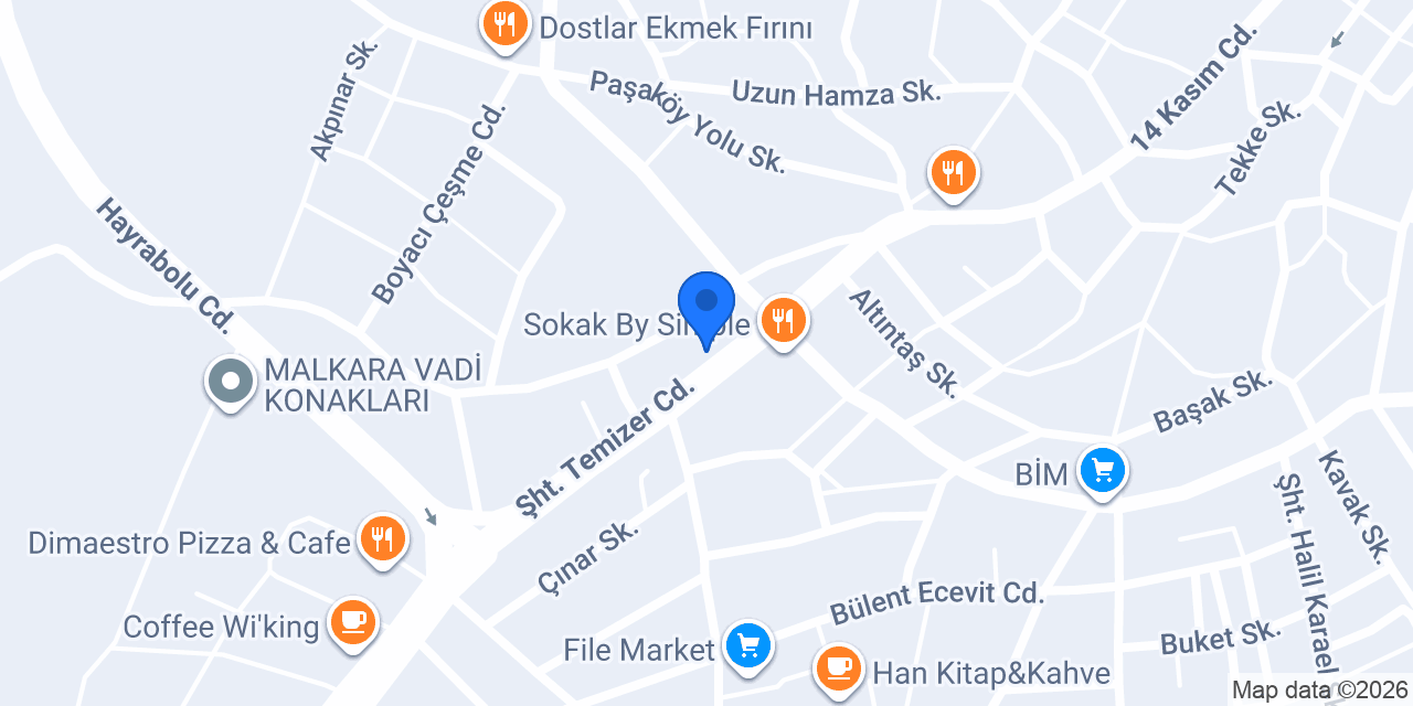YILMAZ AKKUŞ ASIR İNŞAAT konumu