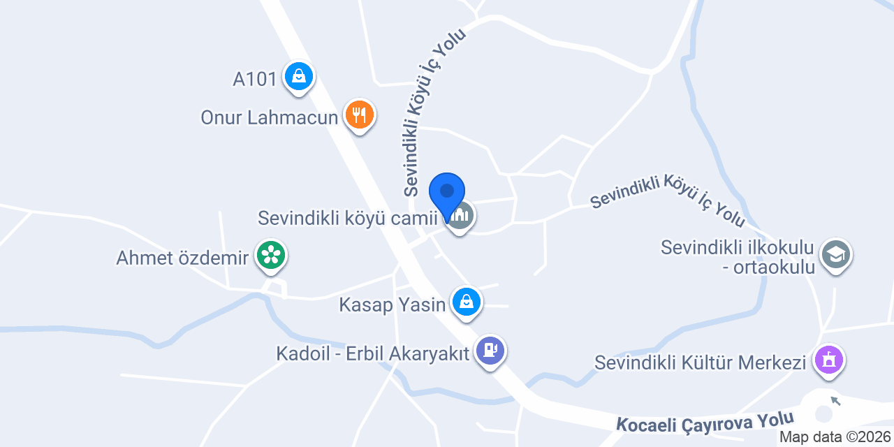 Sevindikli Veteriner Kliniği konumu