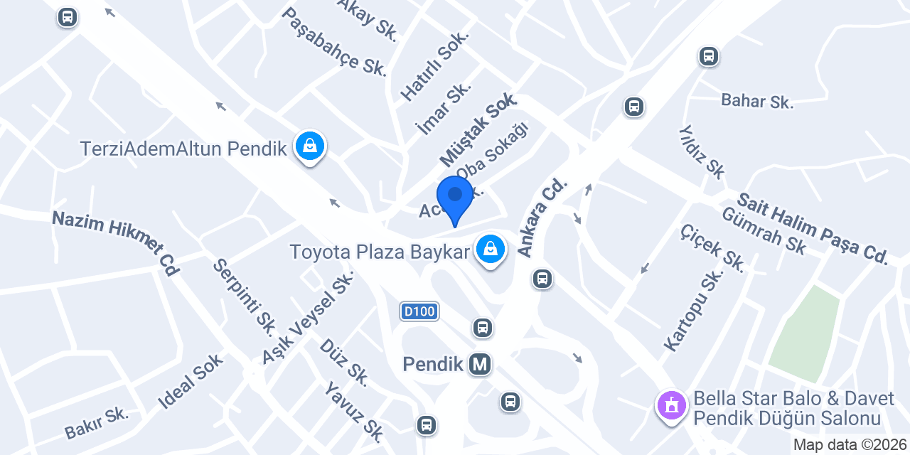 Anadolubank Pendik Şubesi konumu