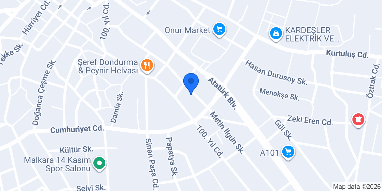 Newon Mobilya Malkara konumu