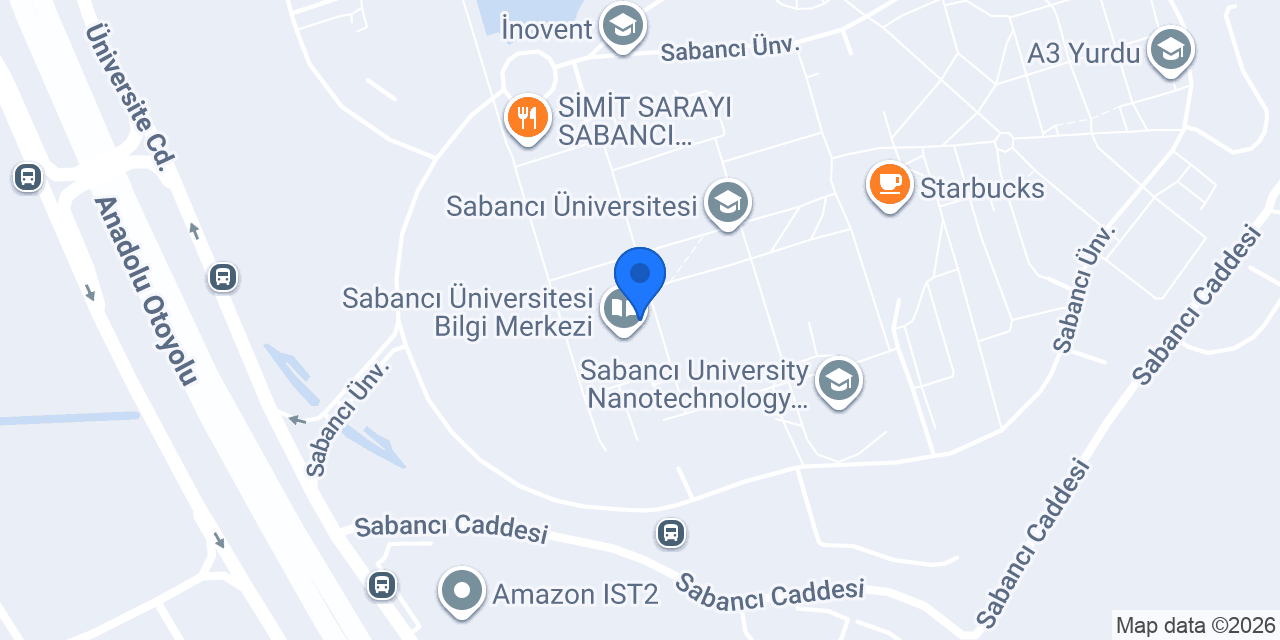 Sabancı Üniversitesi Coffy konumu