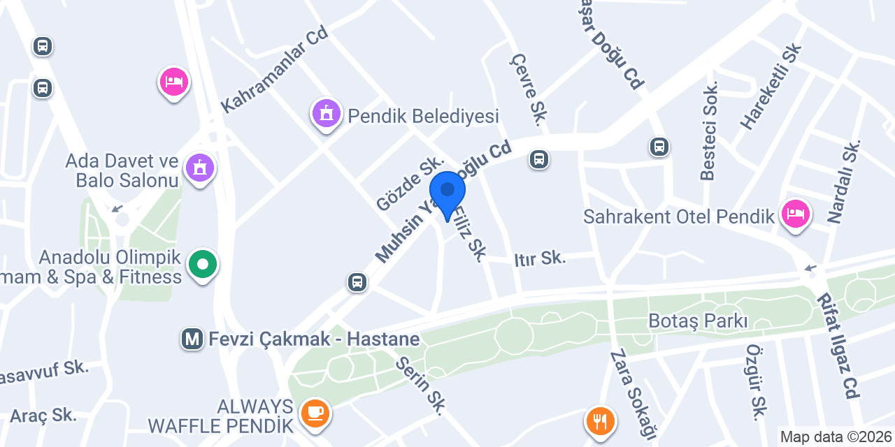 Pendik Emeksiz oto lastik konumu