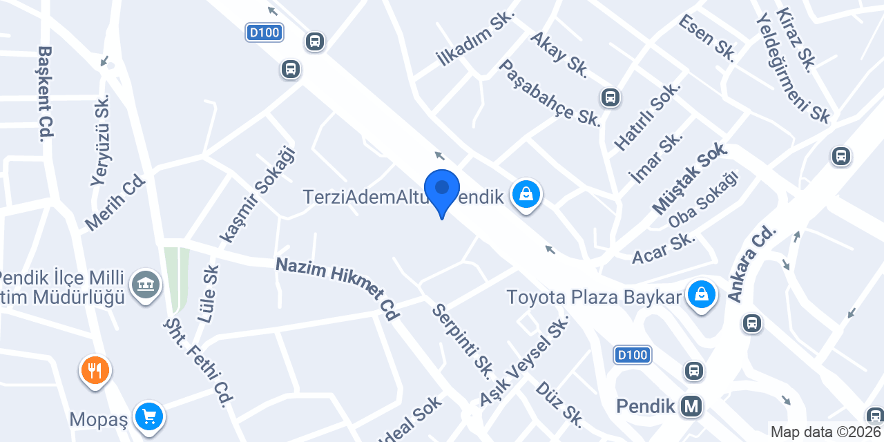 Almila Pendik konumu