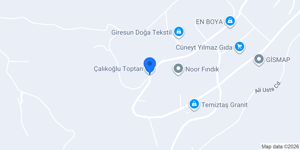 Çalıkoğlu Toptan konumu