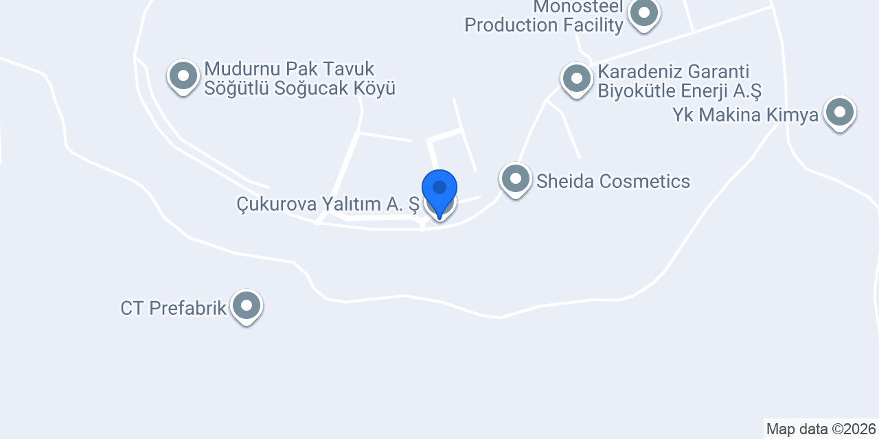 Çukurova Yalıtım A. Ş. konumu
