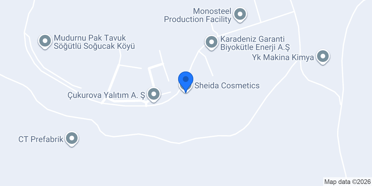 Sheida Cosmetics konumu