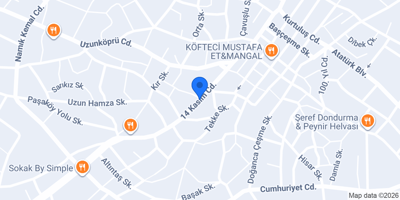 Malkara Vergi Dairesi konumu