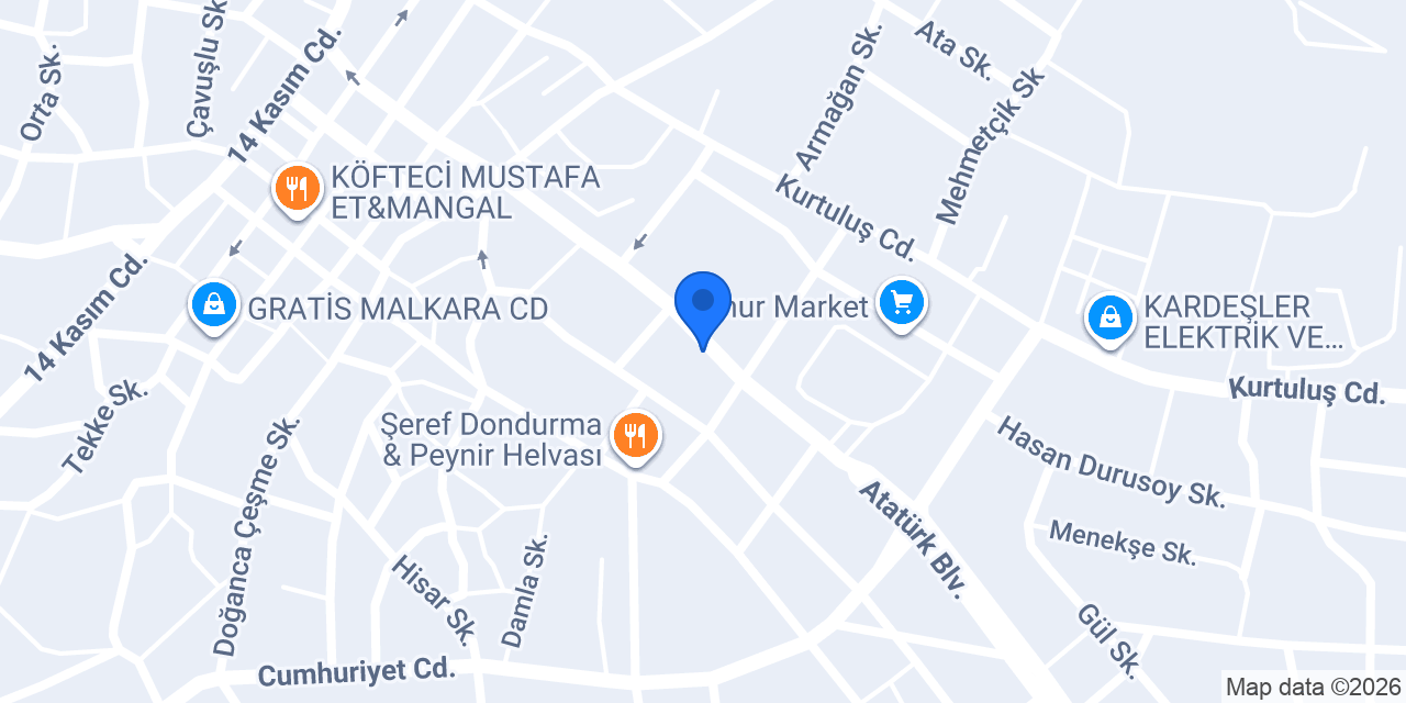 Macar Tarım Market konumu