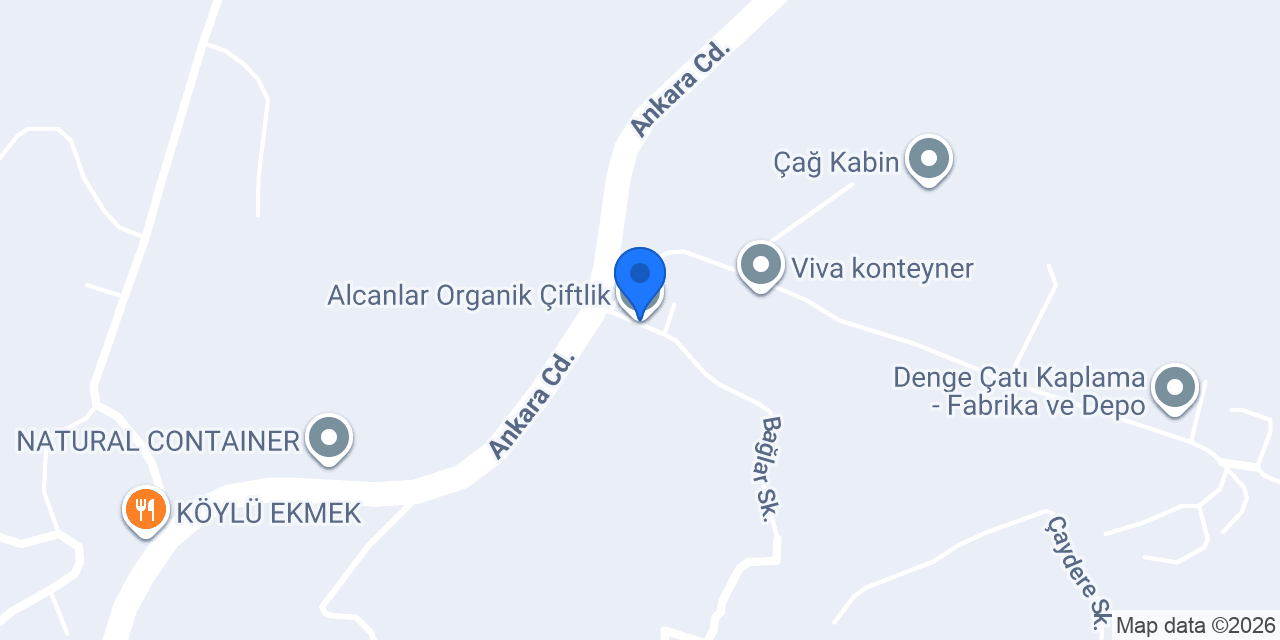 Alcanlar Organik Çiftlik konumu