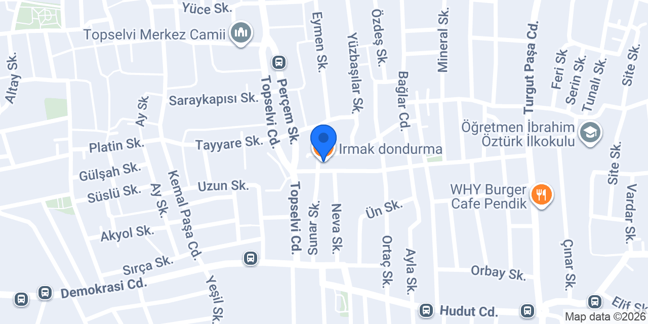 Irmak dondurma konumu