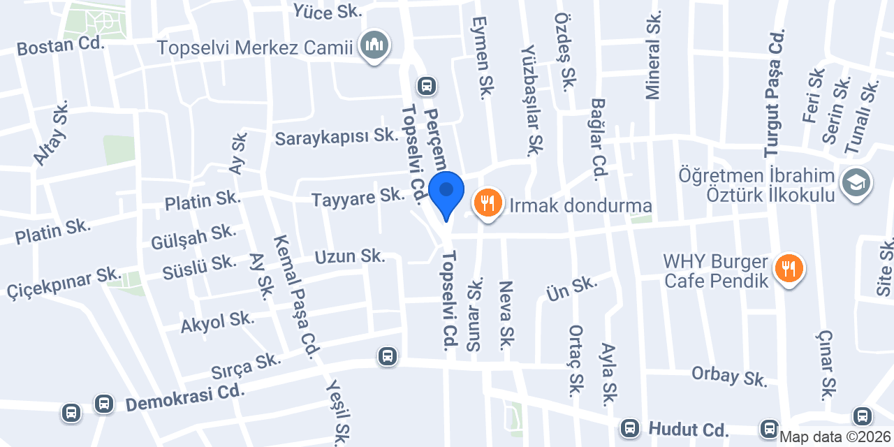 Öz Şirvan Kebapcısı konumu