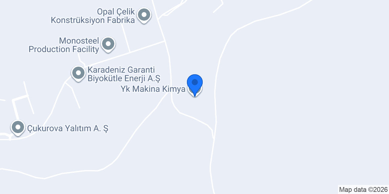 Yk Makina Kimya konumu