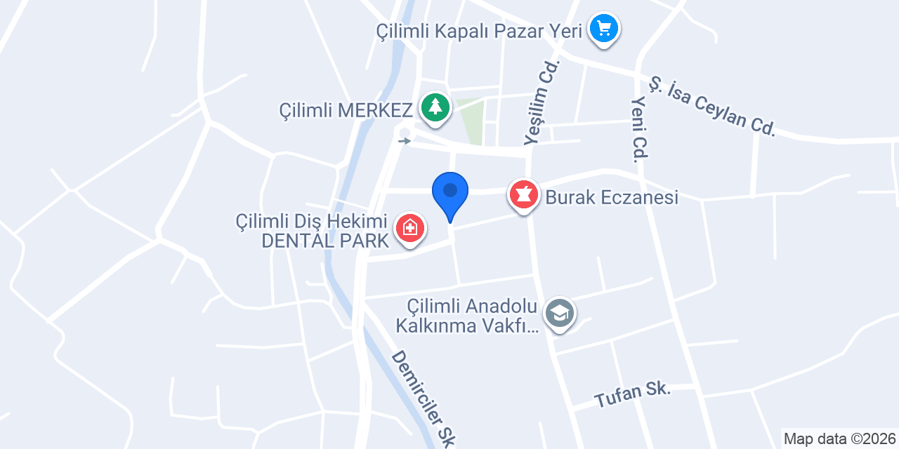 Ziraat Bankası Çilimli Şubesi konumu