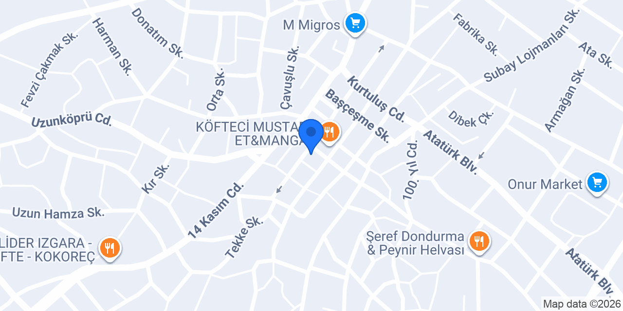 DenizBank Malkara Şubesi konumu