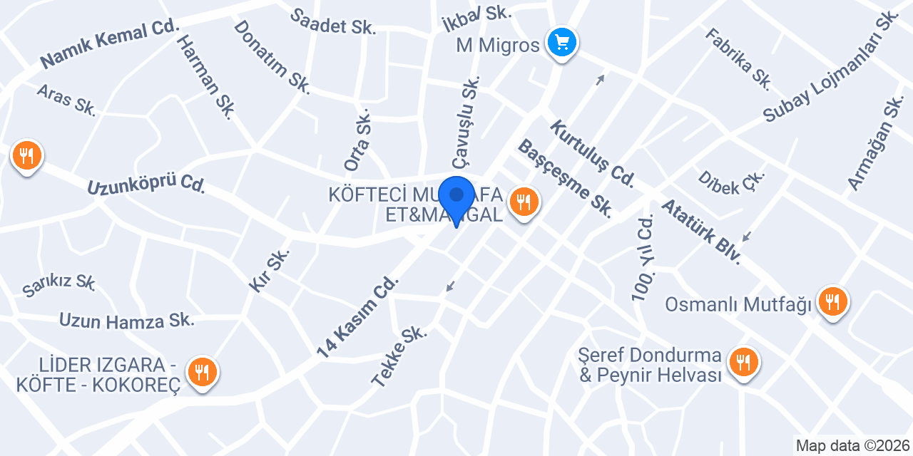 Seçil Organizasyon konumu