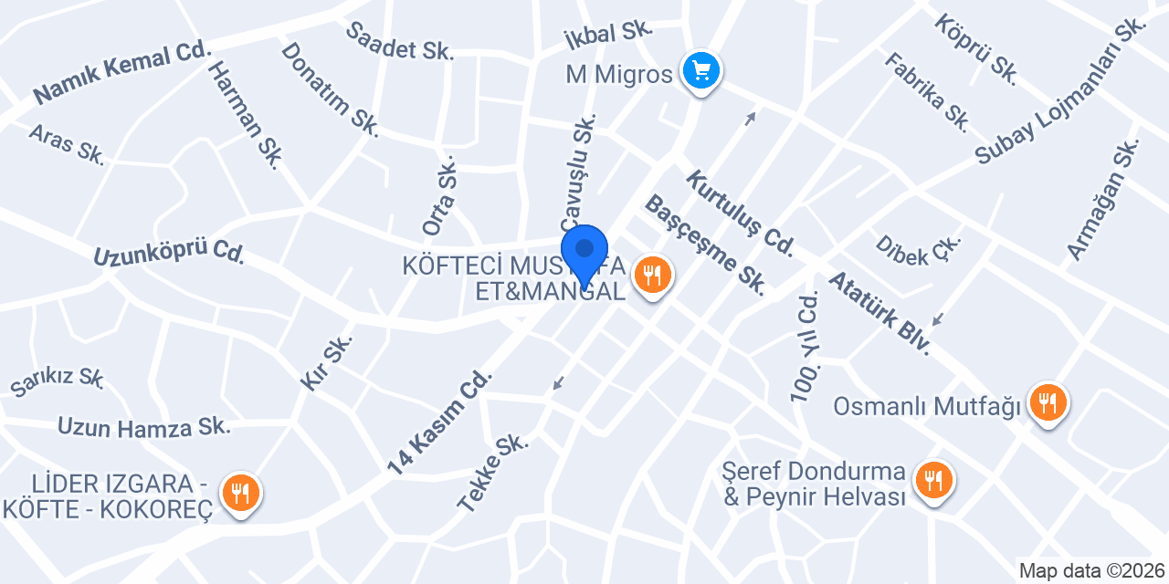 ÖZSERNEO TEKİRDAĞ MALKARA ŞUBE konumu
