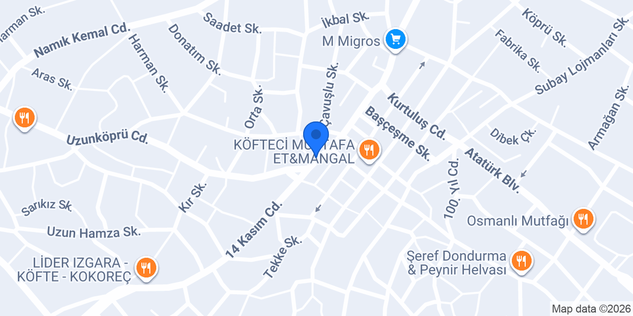 Orhanlar Köfte & Çorba konumu
