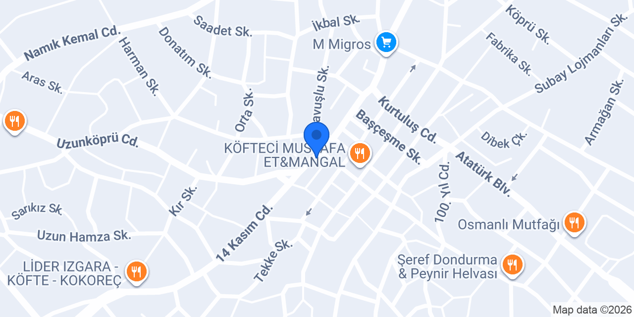 Naloğlu Peynircilik konumu