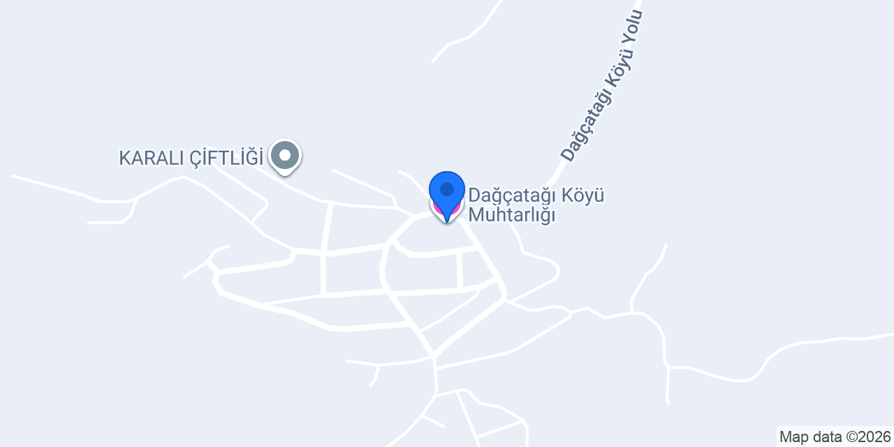 Dağçatağı Köyü Muhtarlığı konumu