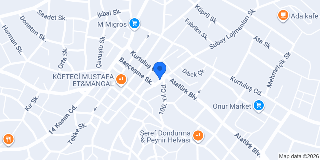Başçeşme mini market konumu