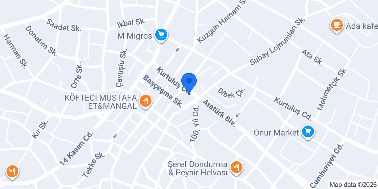 Yazıcıoğlu Eczanesi konumu