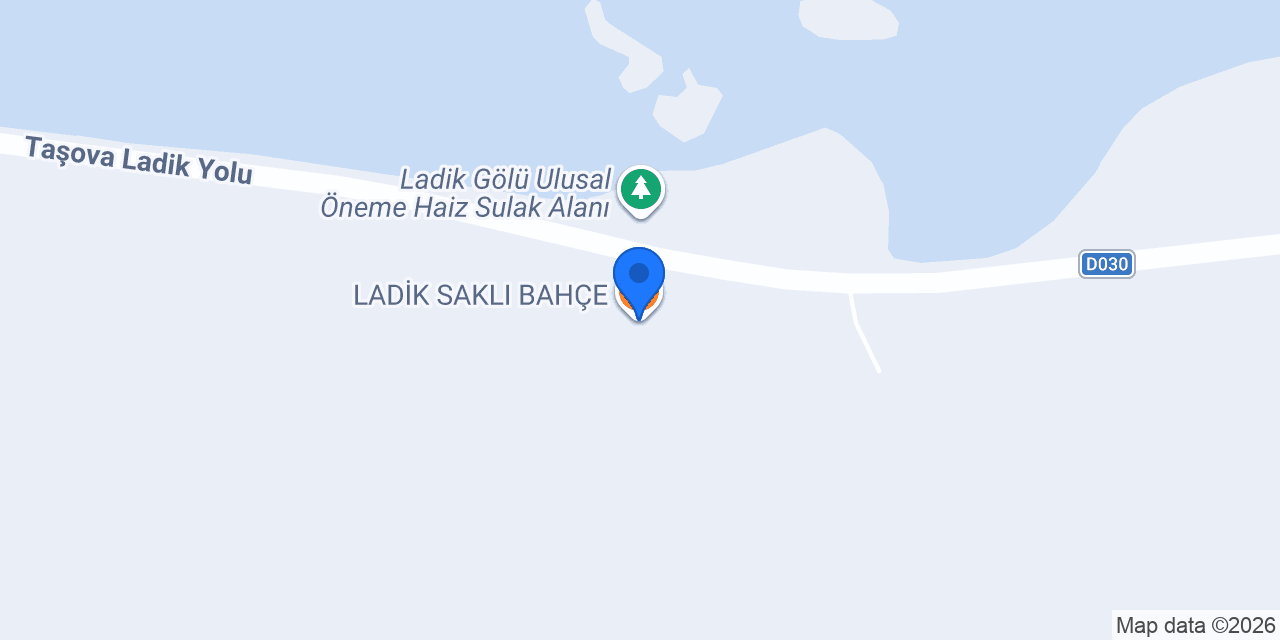 LADİK SAKLI BAHÇE konumu