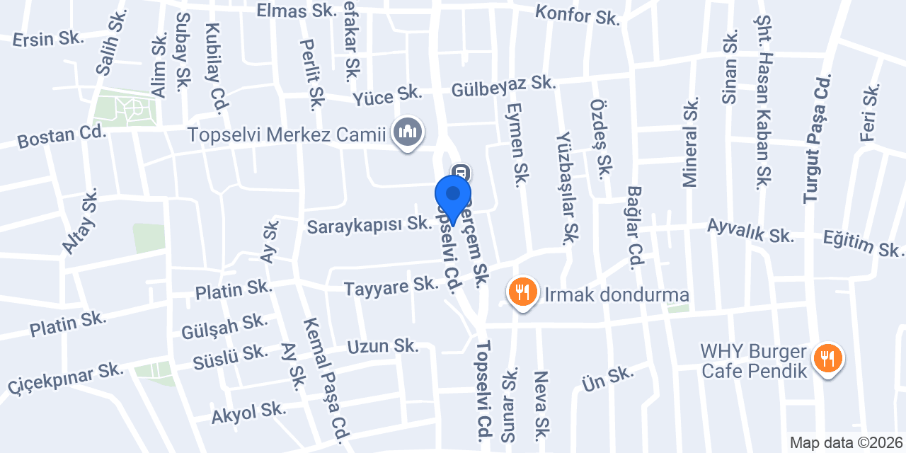 Damla Tesisat konumu