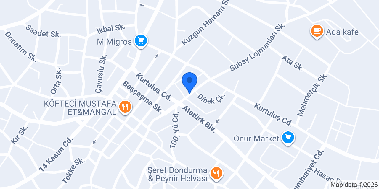 Malkara Erkek Öğrenci Yurdu konumu