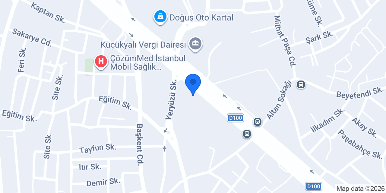 Ergül Mobilya Pendik E-5 konumu