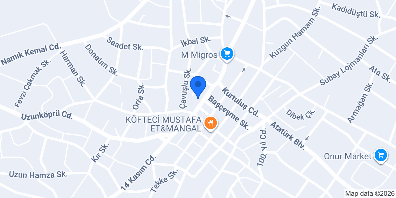 Malkara Otomatik Kepenk konumu