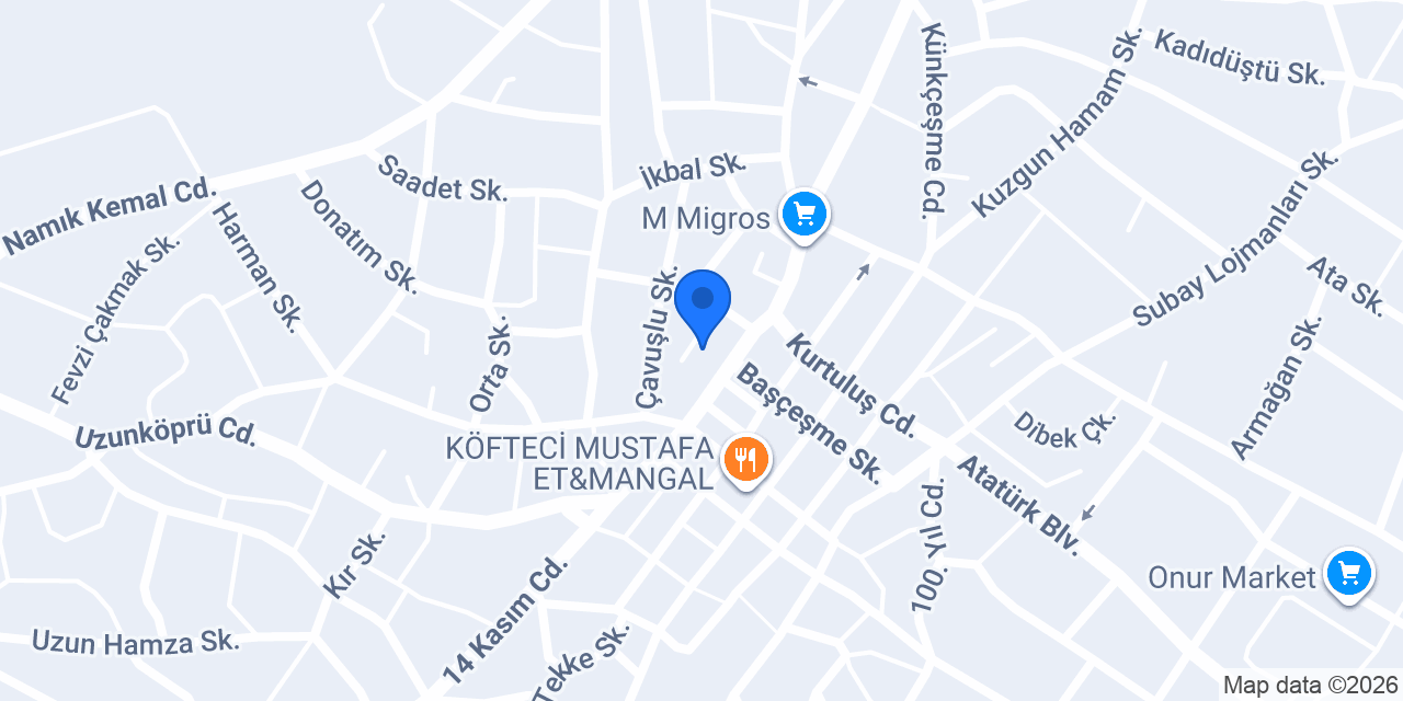 Tapu Müdürlüğü konumu