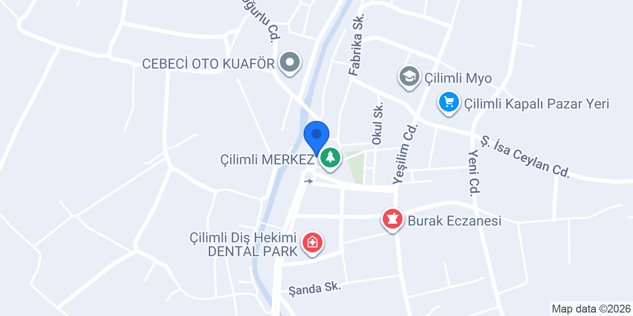 Çilimli Müftülüğü konumu