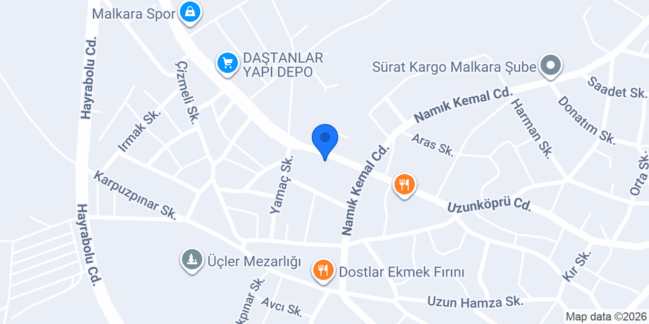 Hayrabolu Öğrenci Yurdu konumu