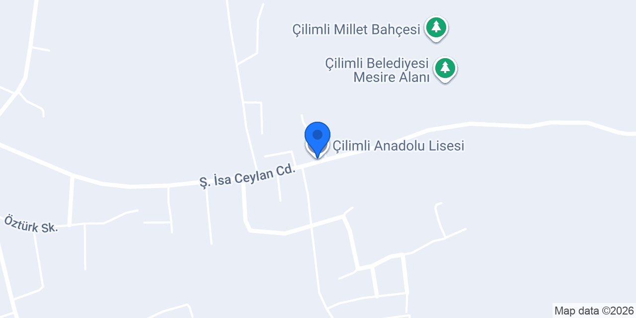 Çilimli Anadolu Lisesi konumu